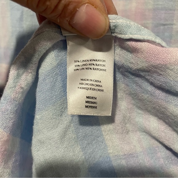 Rails Linen/Rayon Charli Check Button-Front Shirt - Picture 14 of 16